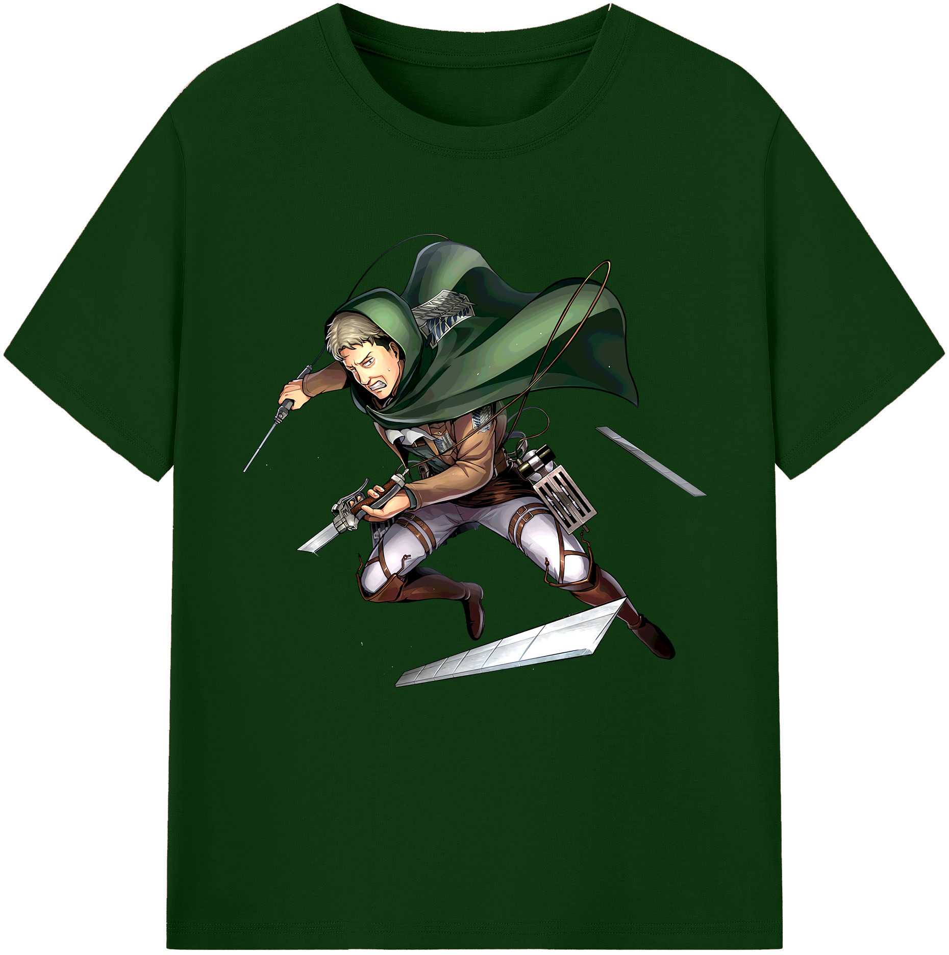 （画像用） 進撃の巨人 Attack on Titan 綿100％半袖Tシャツ（フロントプリント）